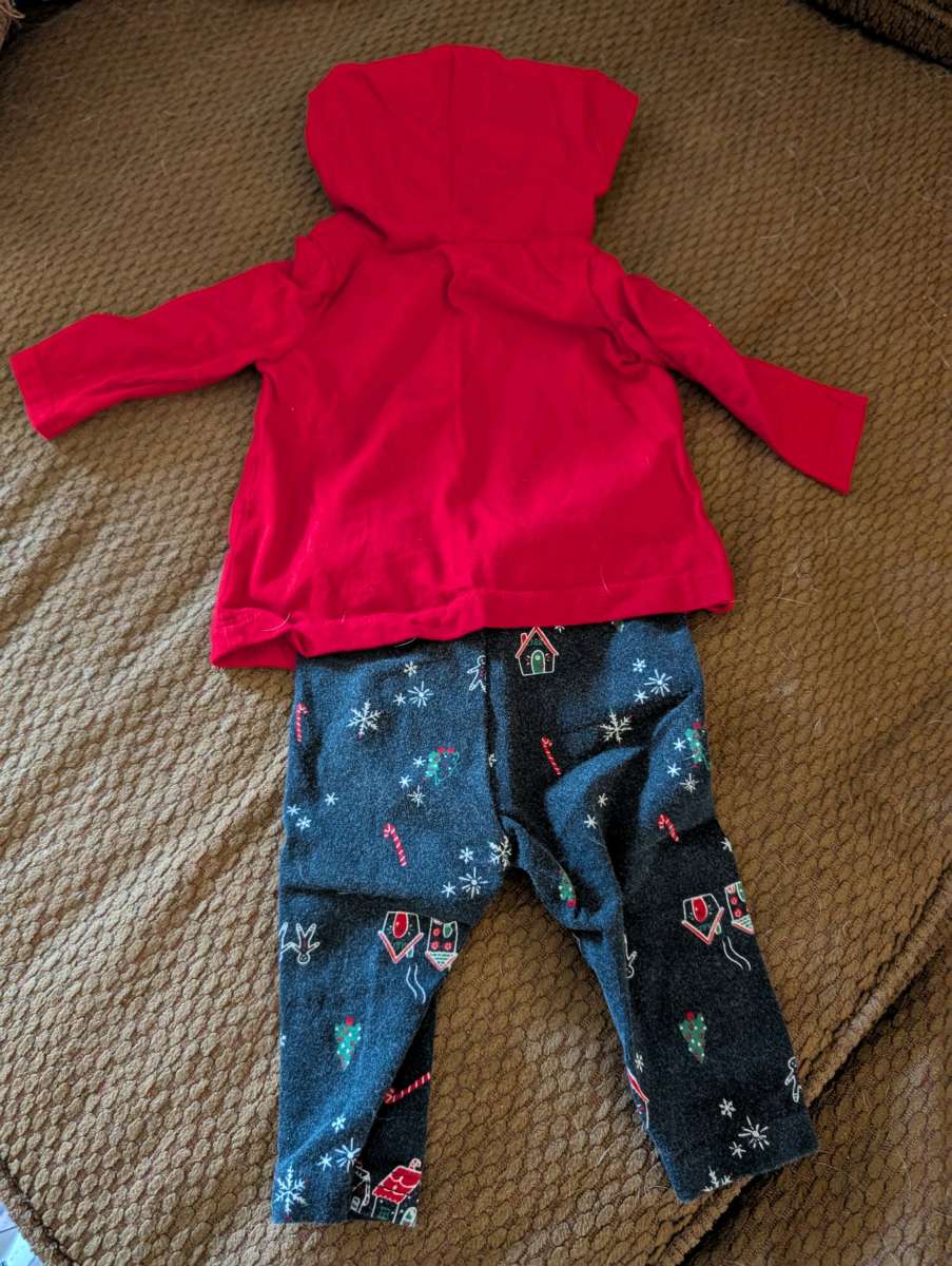 Baby Christmas outfit with hood