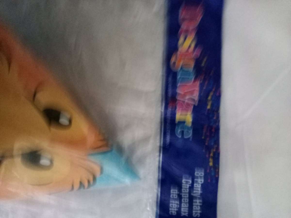 8pack 5x bear in the big blue house party hats