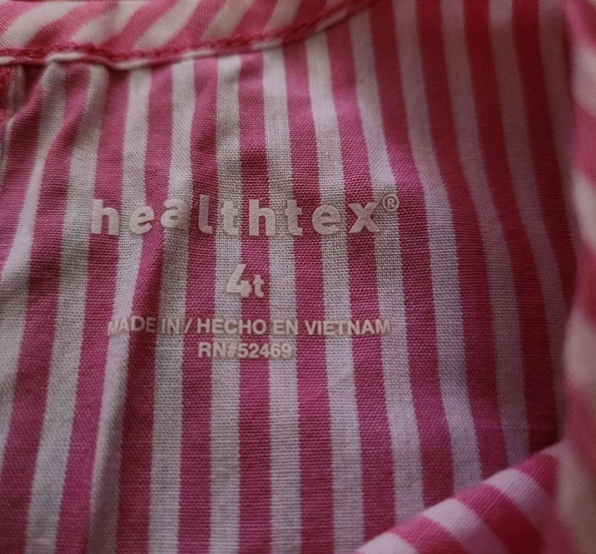 Baby stripe dress with flower accents