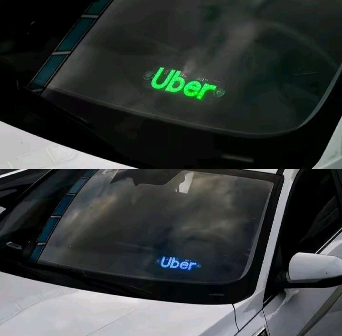 uber usb led car sign