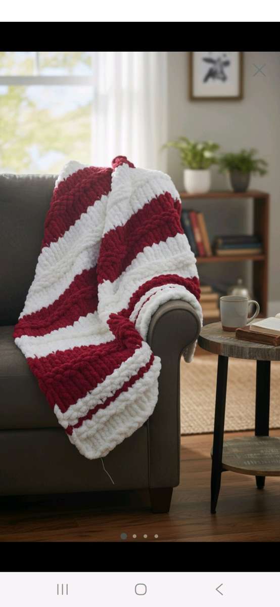 Viral chunky knit baby  blanket