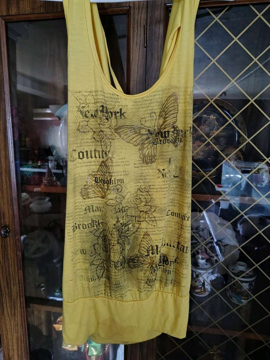 low cut open back top