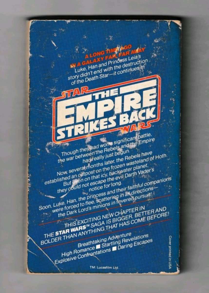 THE EMPIRE STRIKES BACK  STAR WARS EPISODE V 1980