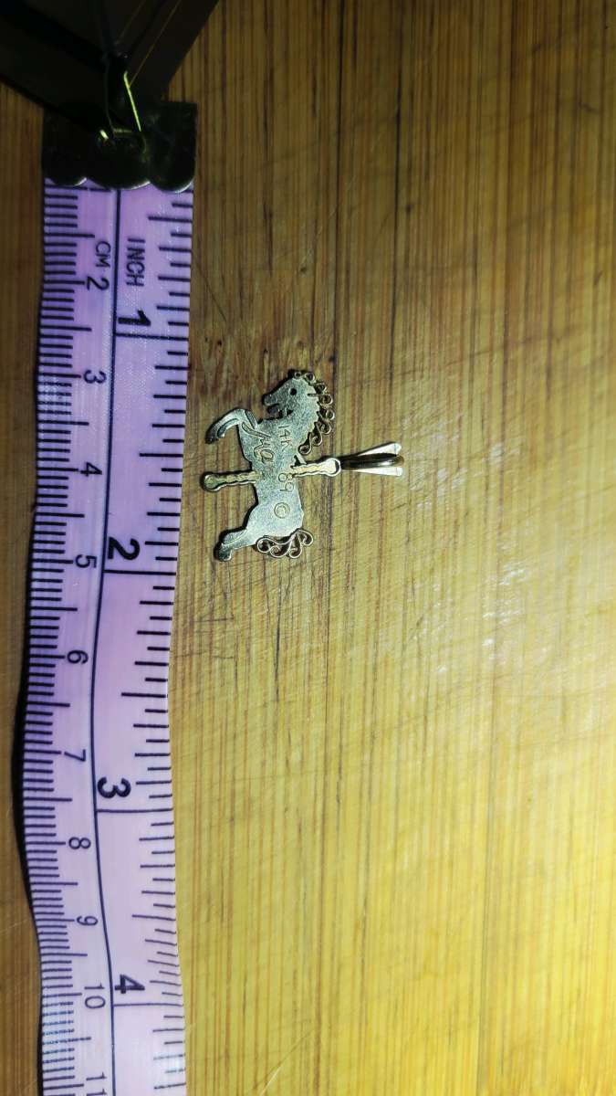 14k Carousel Horse Charm