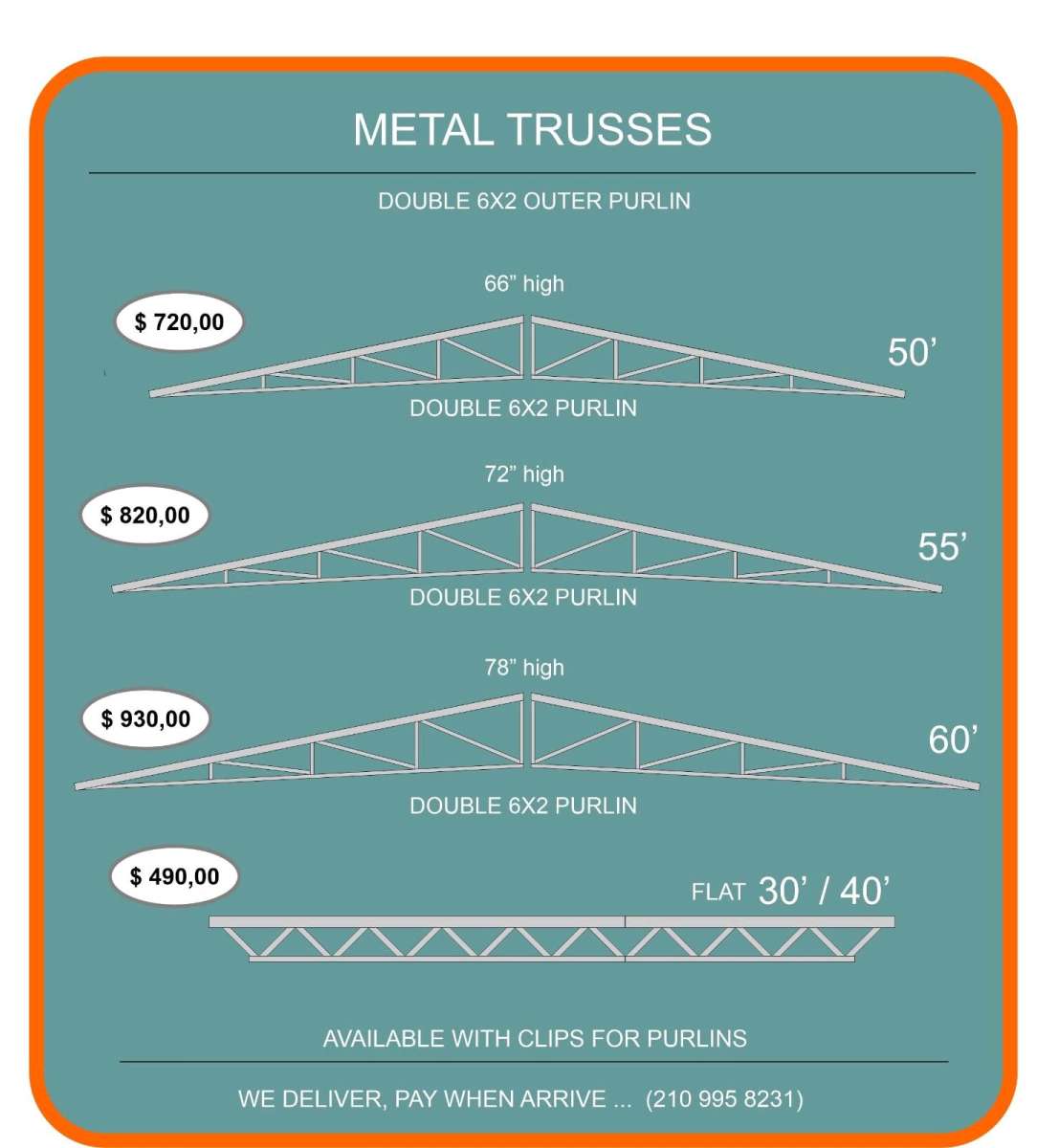 trusses rafters cabrillas