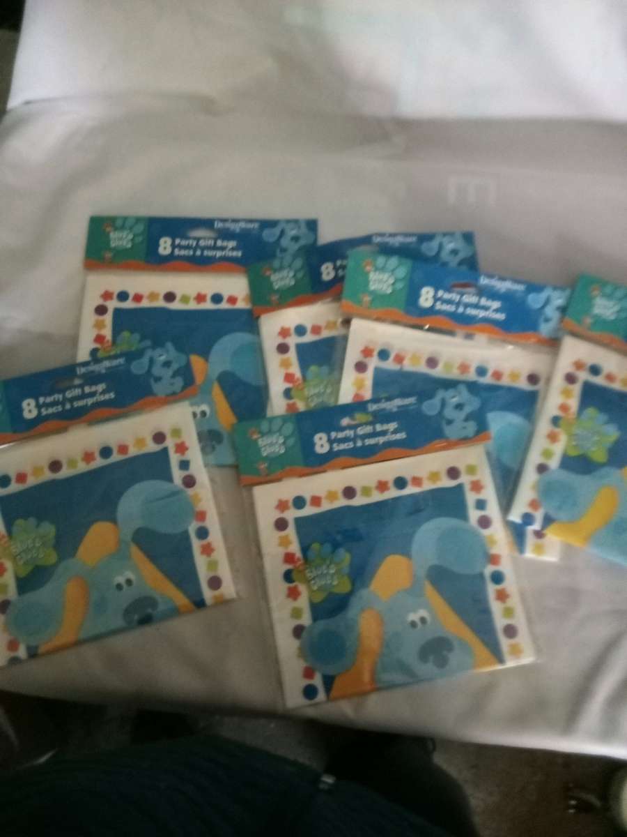 8pack x5 blues clues party bags