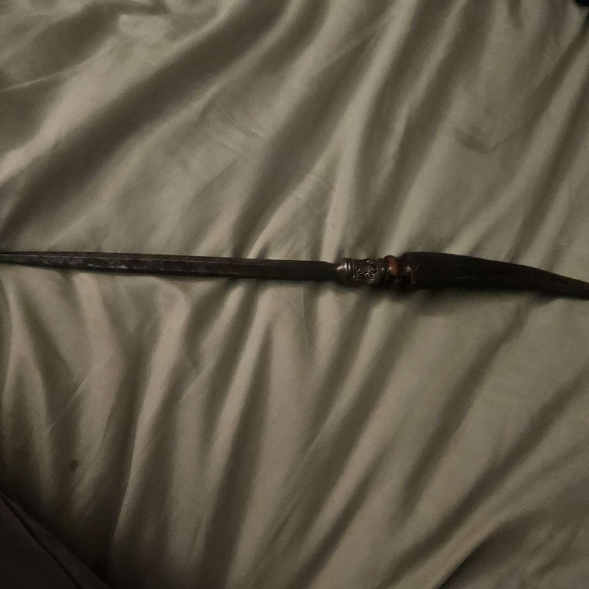 long antler handled sharpener