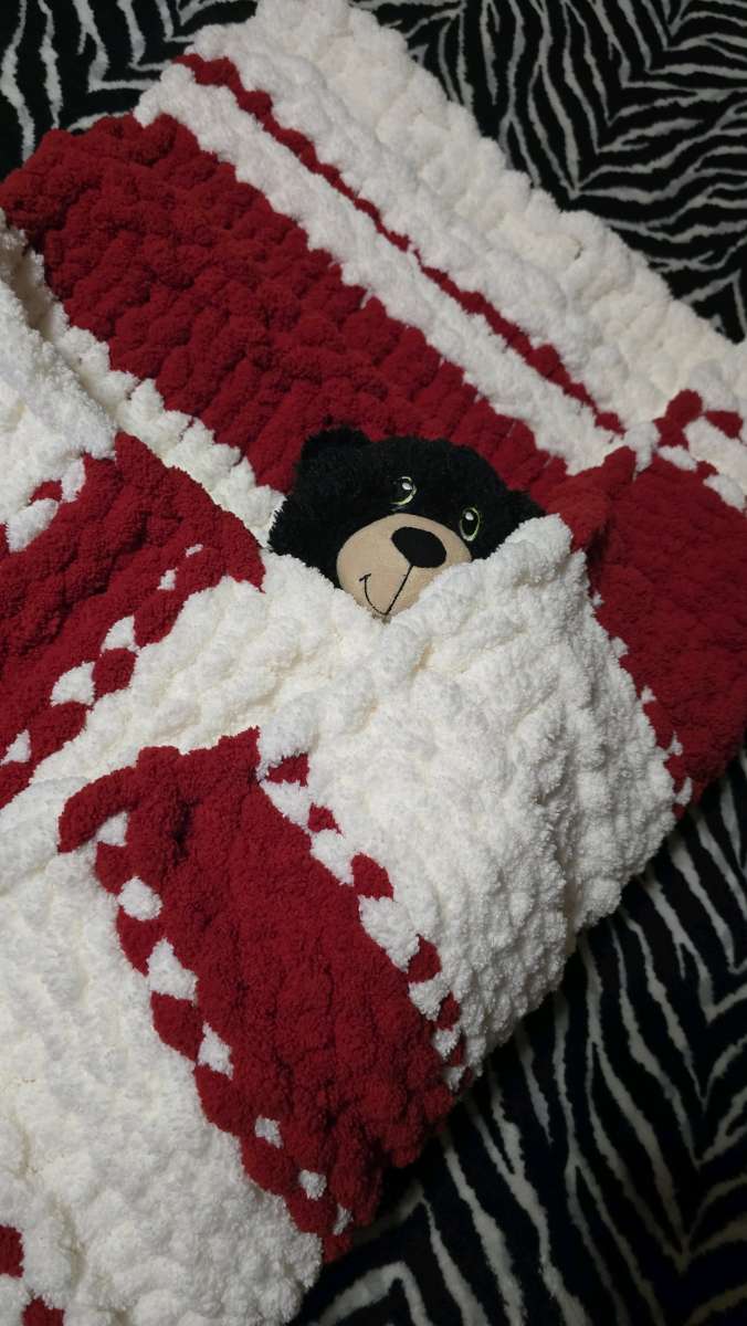 Viral chunky knit baby  blanket