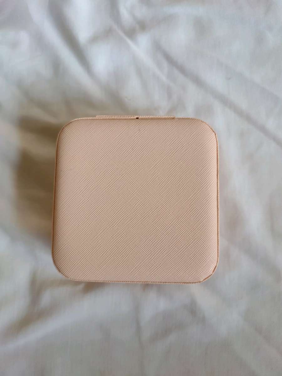 Pink traveling jewelry box