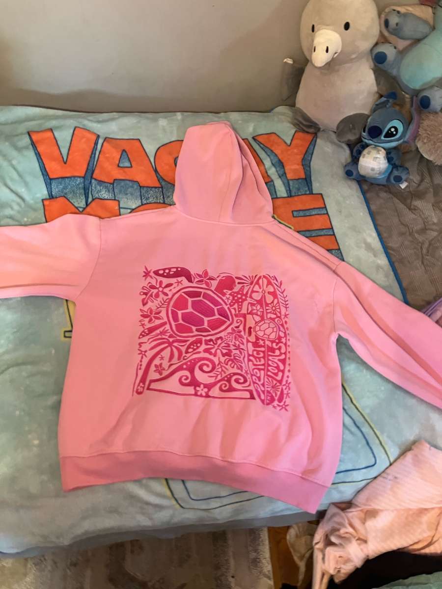 pink turtle hoodie