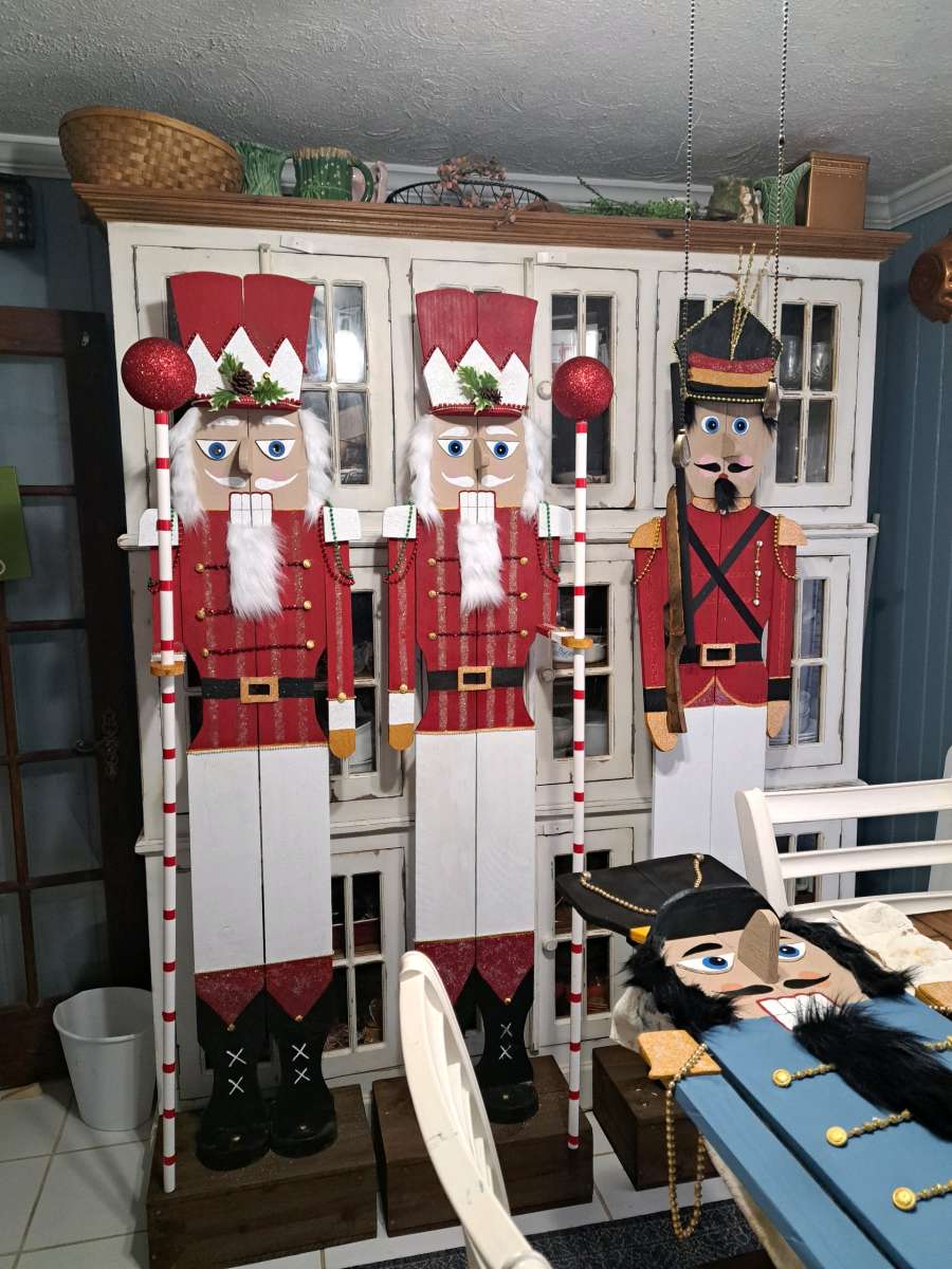 handmade Christmas nutcrackers