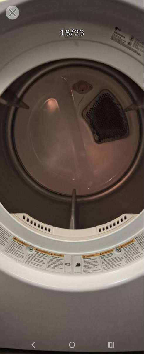 LG Elite White FrontLoad Washer  Gas Dryer Set  Stackable