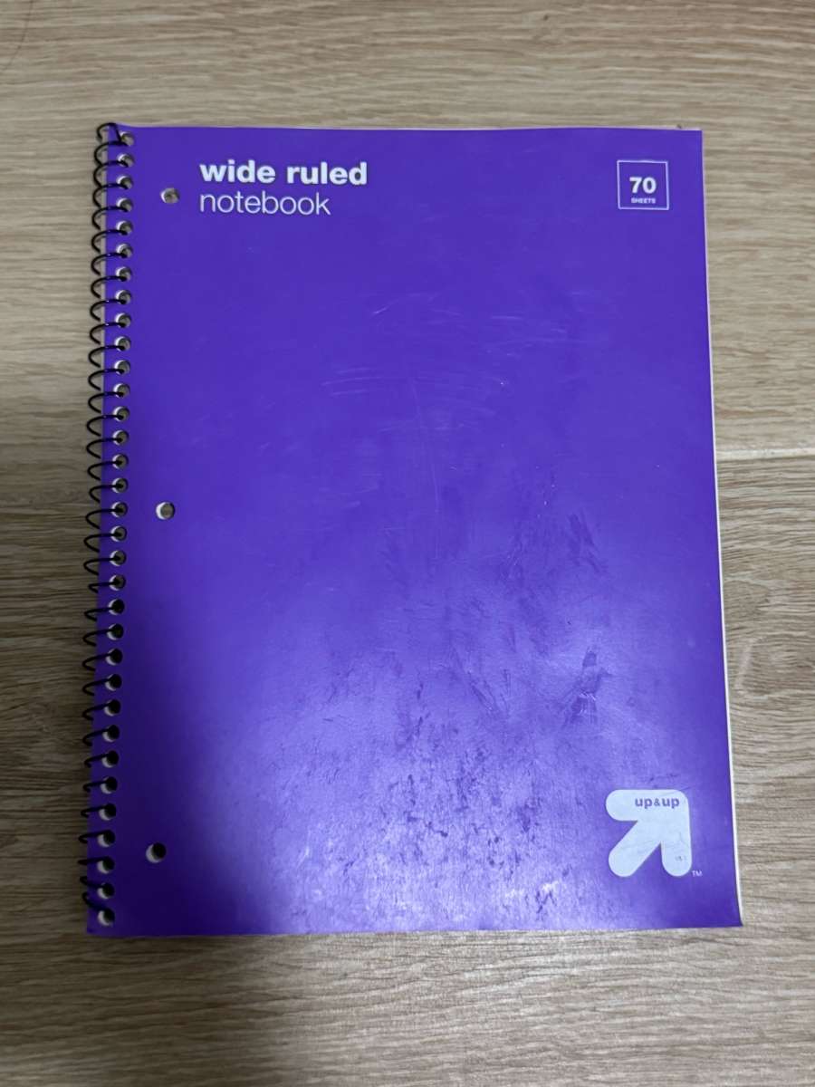 Wide Ruled Notebook