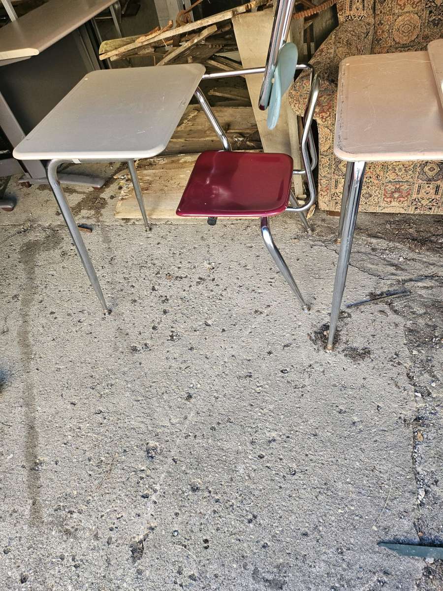 School desk three dollars each