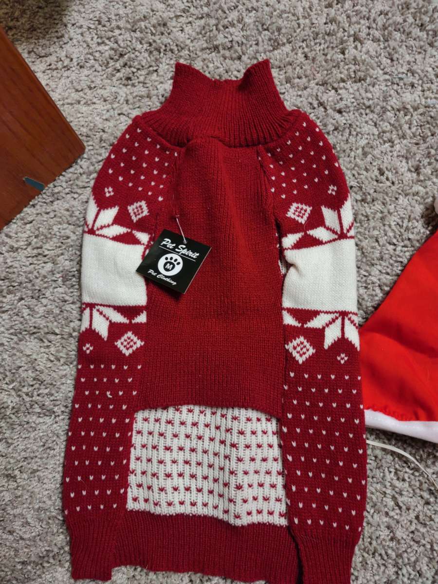 Dog sweater and hat