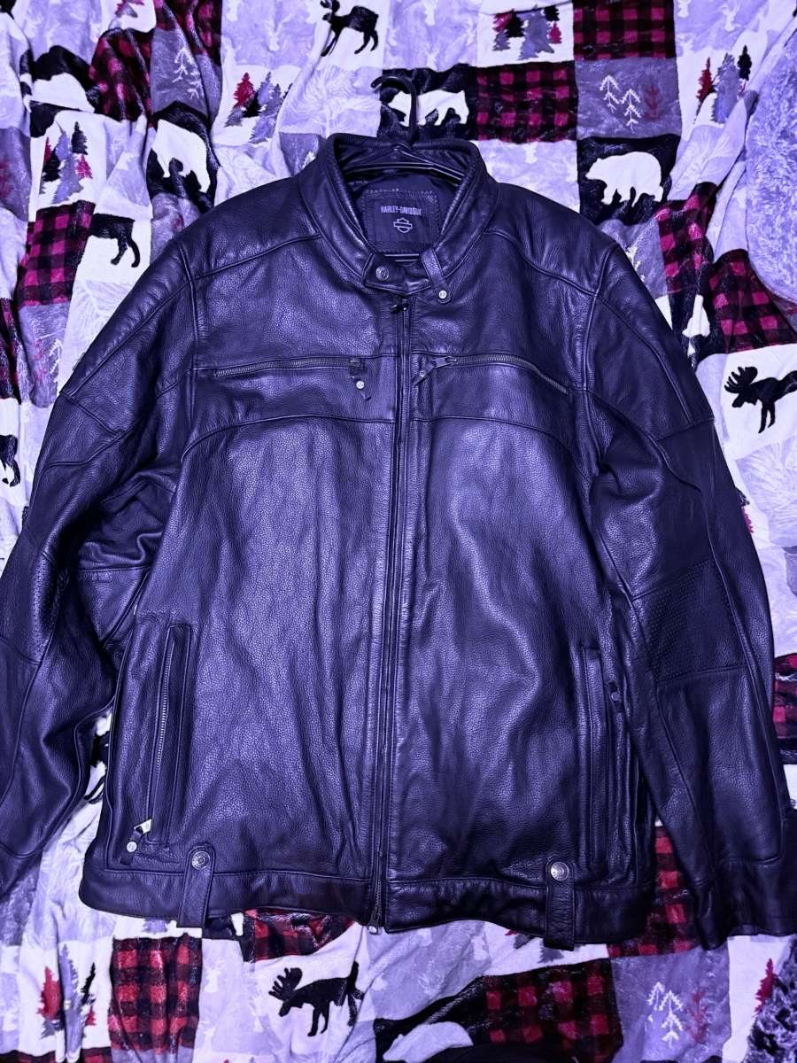 Harley Davidson leather riding jacket