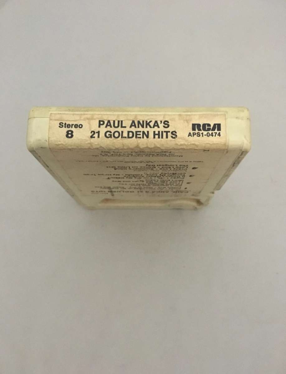 Paul Anka 21 Golden Hits 8track used see details below for i