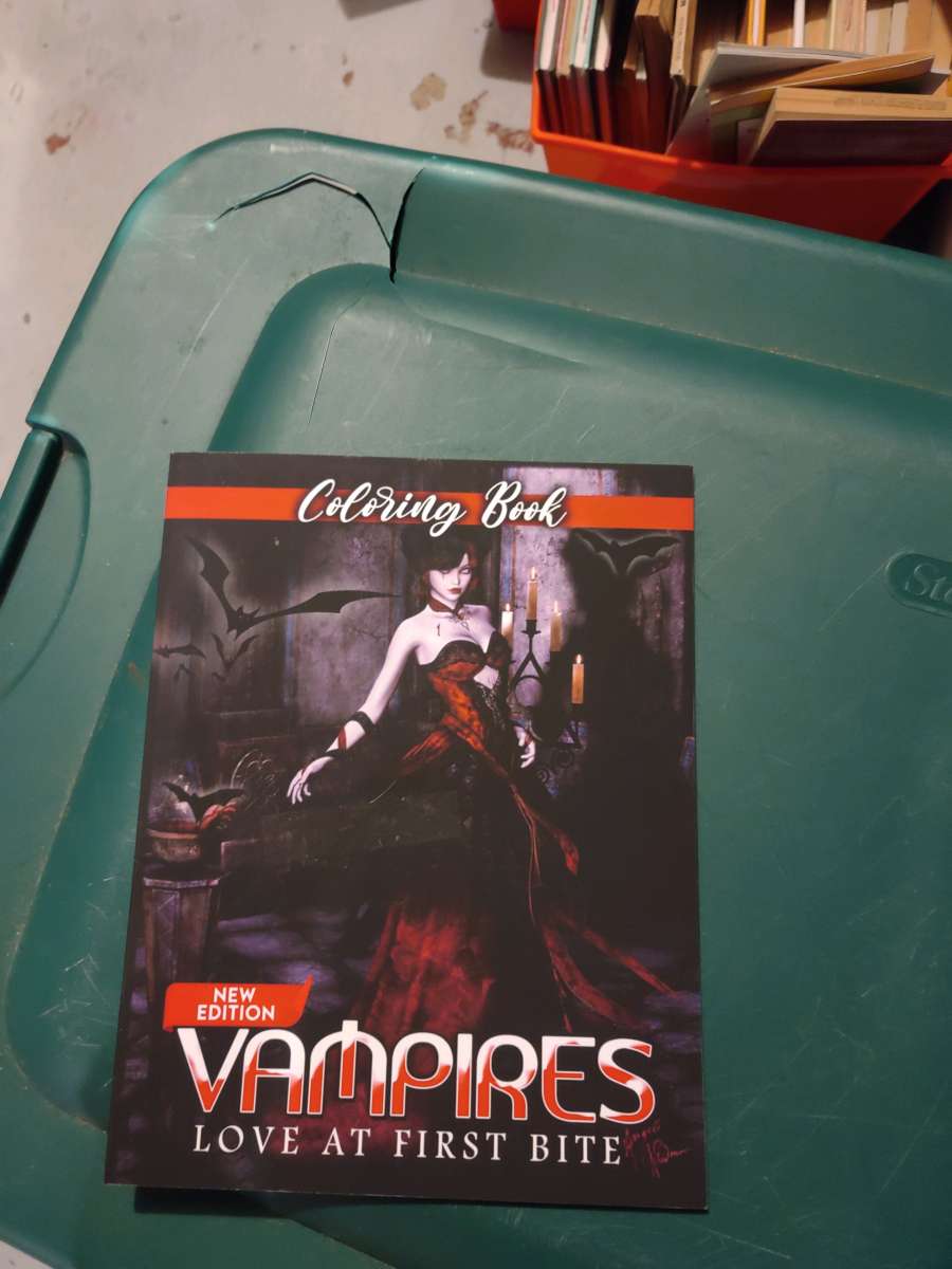 Vampires love at first bite coloring books