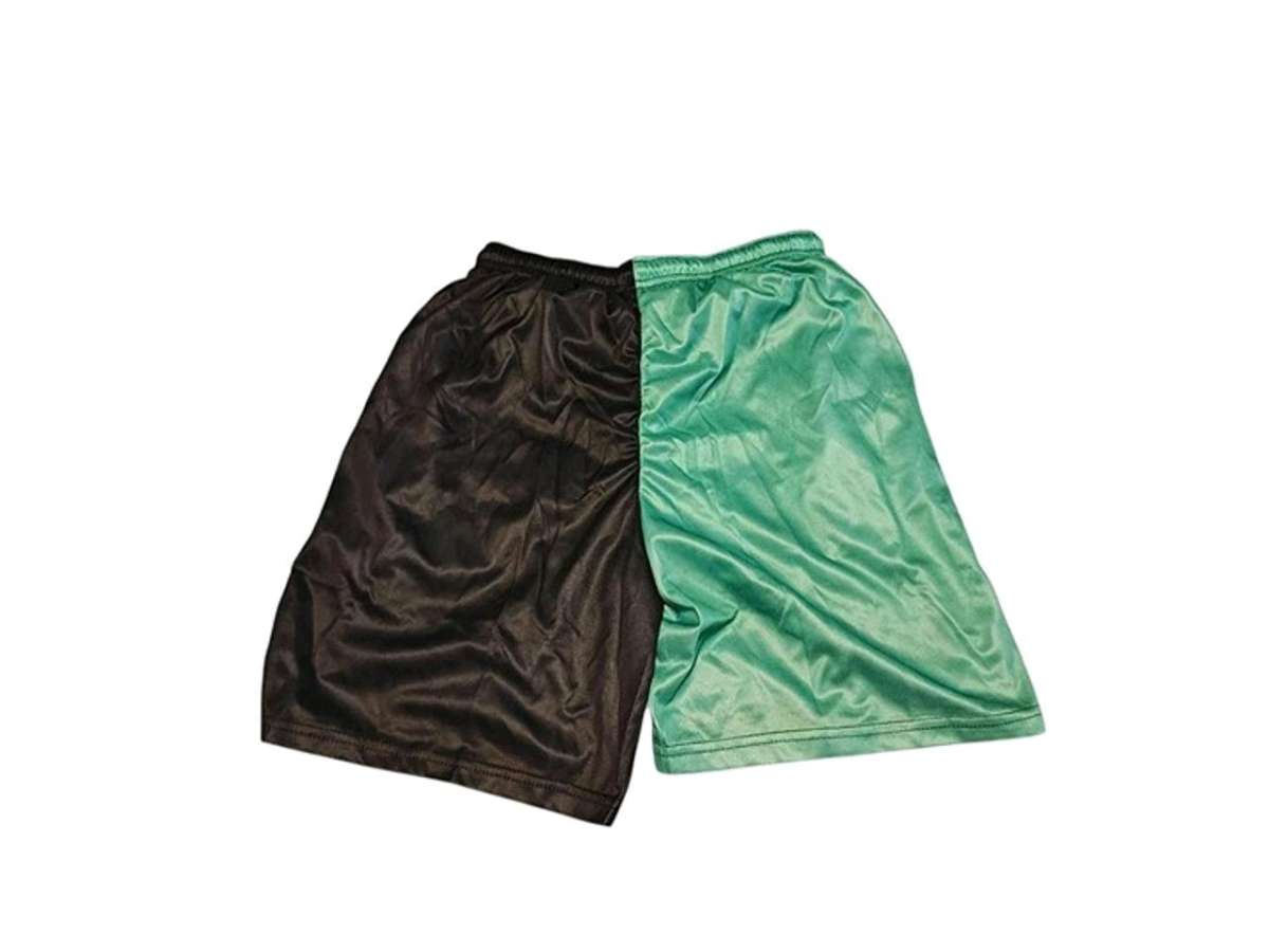 Muay Thai Shorts Mid Thigh Cut 2 Tone  Mint  Black Kill Crew