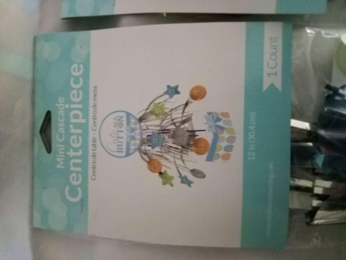 5x boy birthday table top center peaces