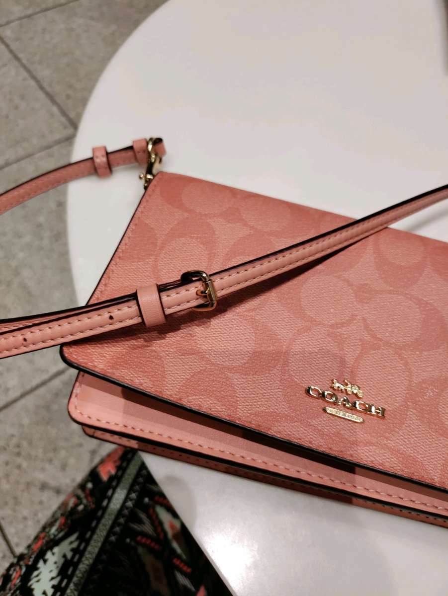 Coach Crossbody In Light Pink