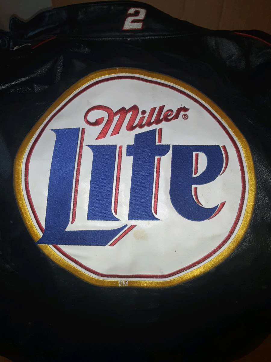 Rusty Wallace heavy leather jacket