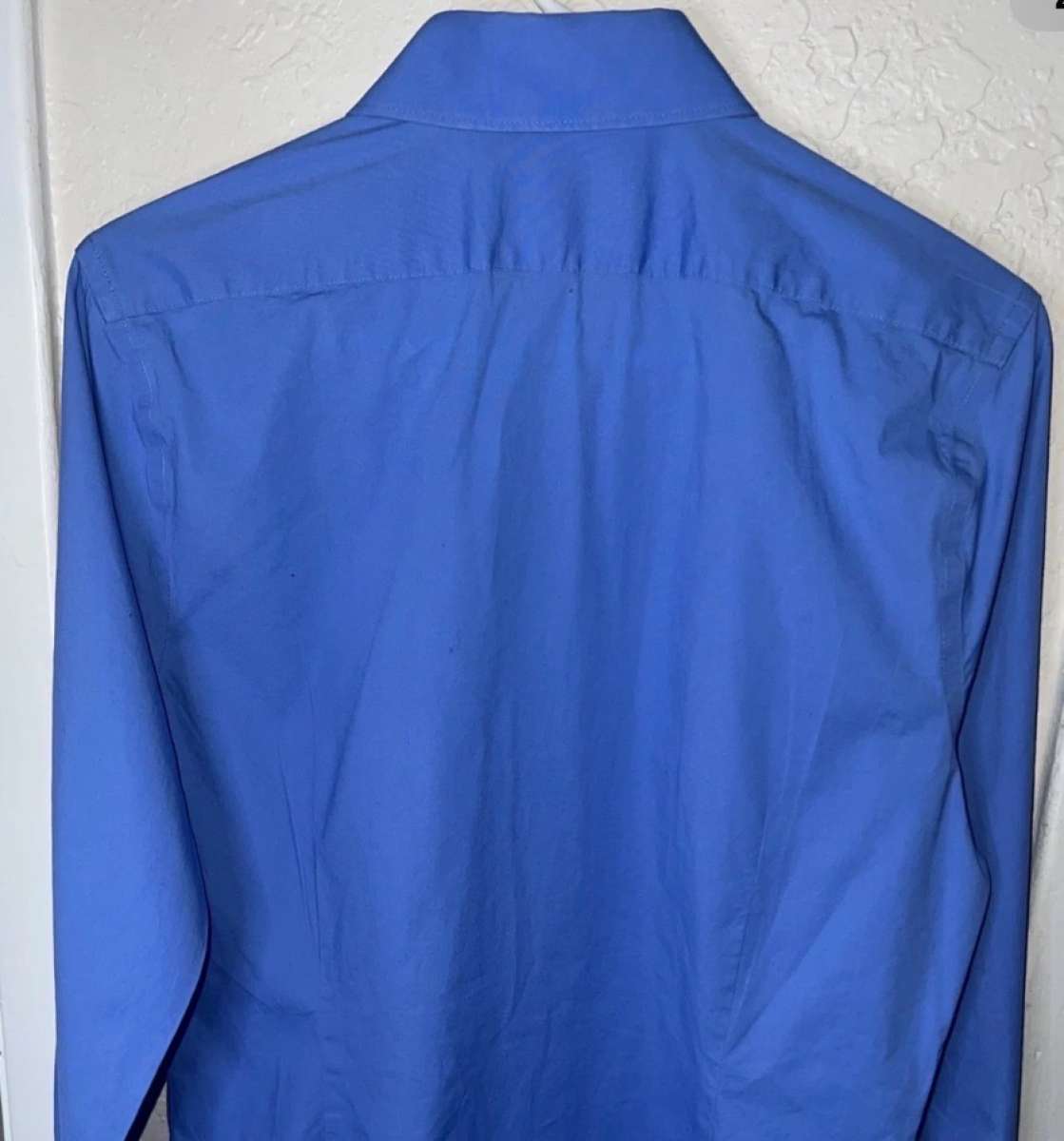 Express 1 MX  Mens Blue Long Sleeve Button Up Extra Slim Fit