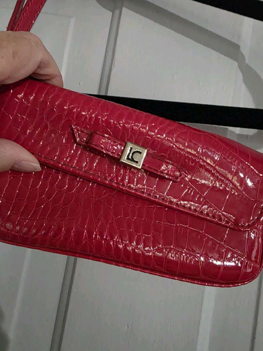 Liz Claiborne clutch wristlet wallet crocodile texture