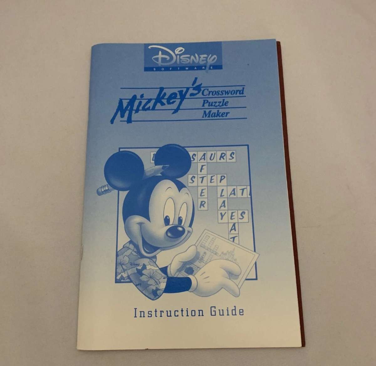 Disney Software Mickeys Crossword Puzzle Maker  User Guide U