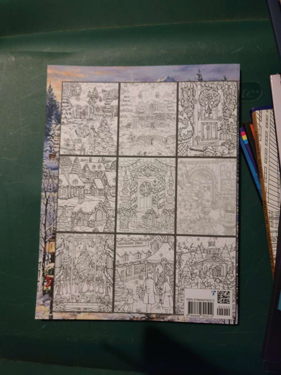 Country Christmas coloring book