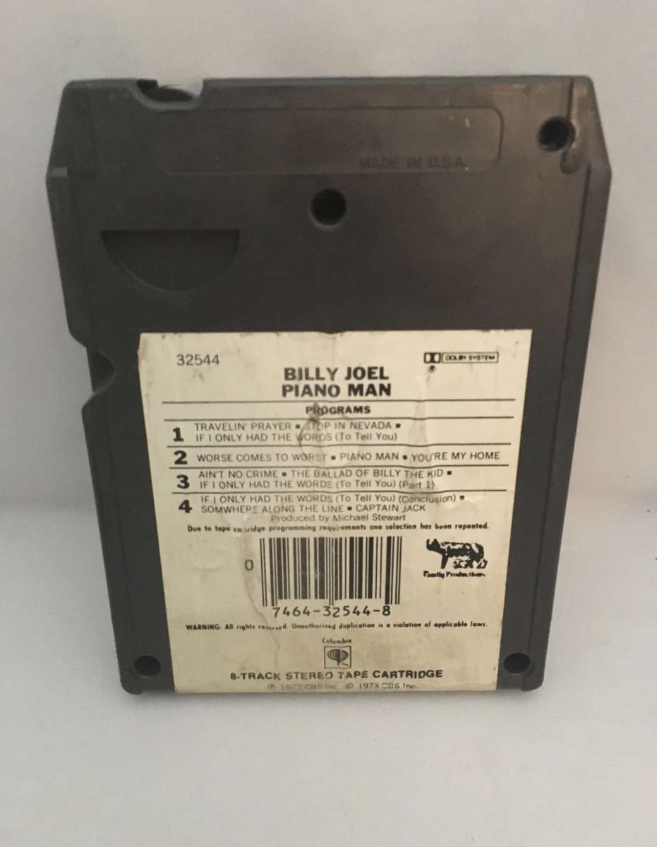 Billy Joel Piano Man 8 Track used see description below for
