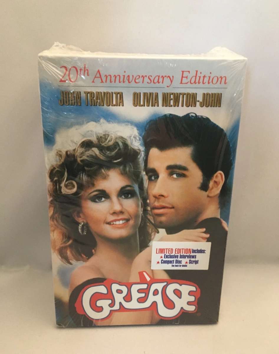 Grease VHS 1998 20th Anniversary Edition SEALED See descript
