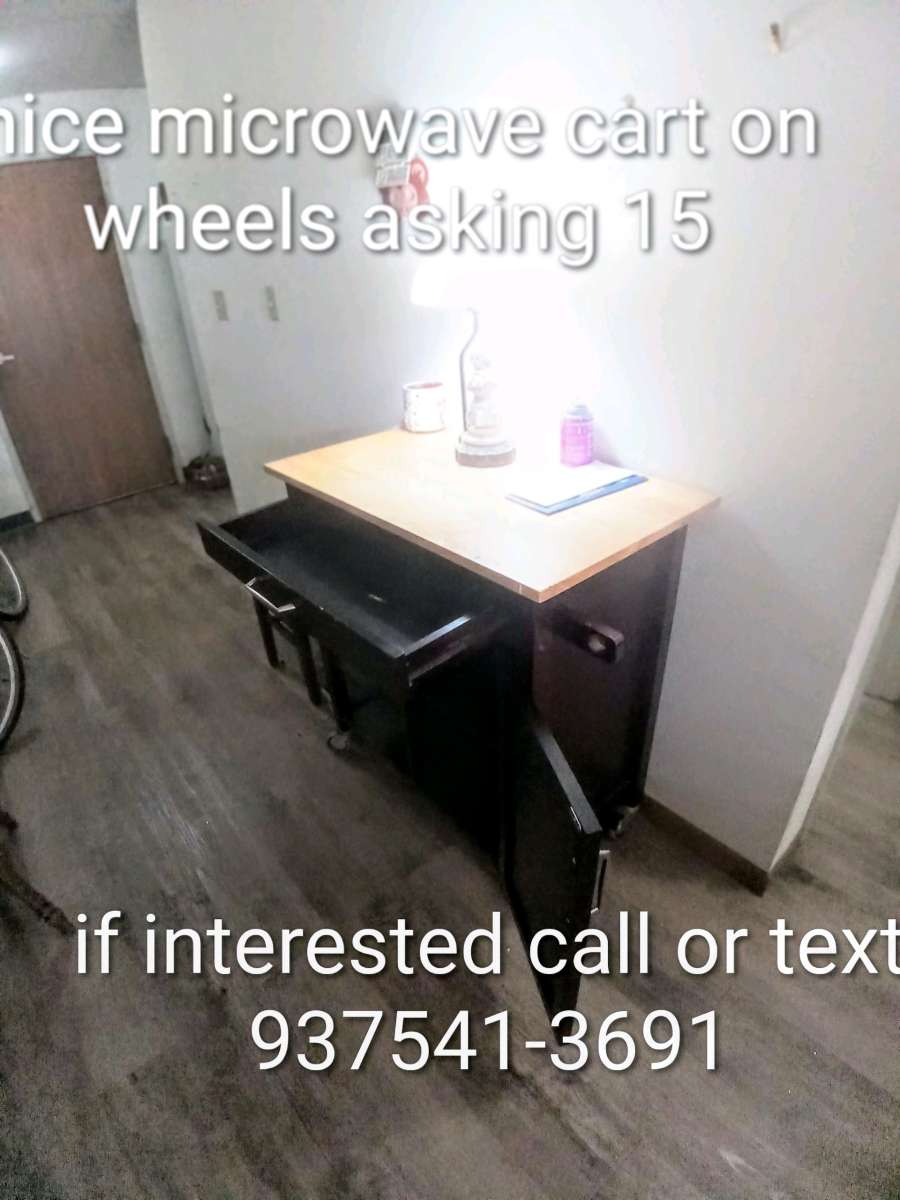 microwave cart