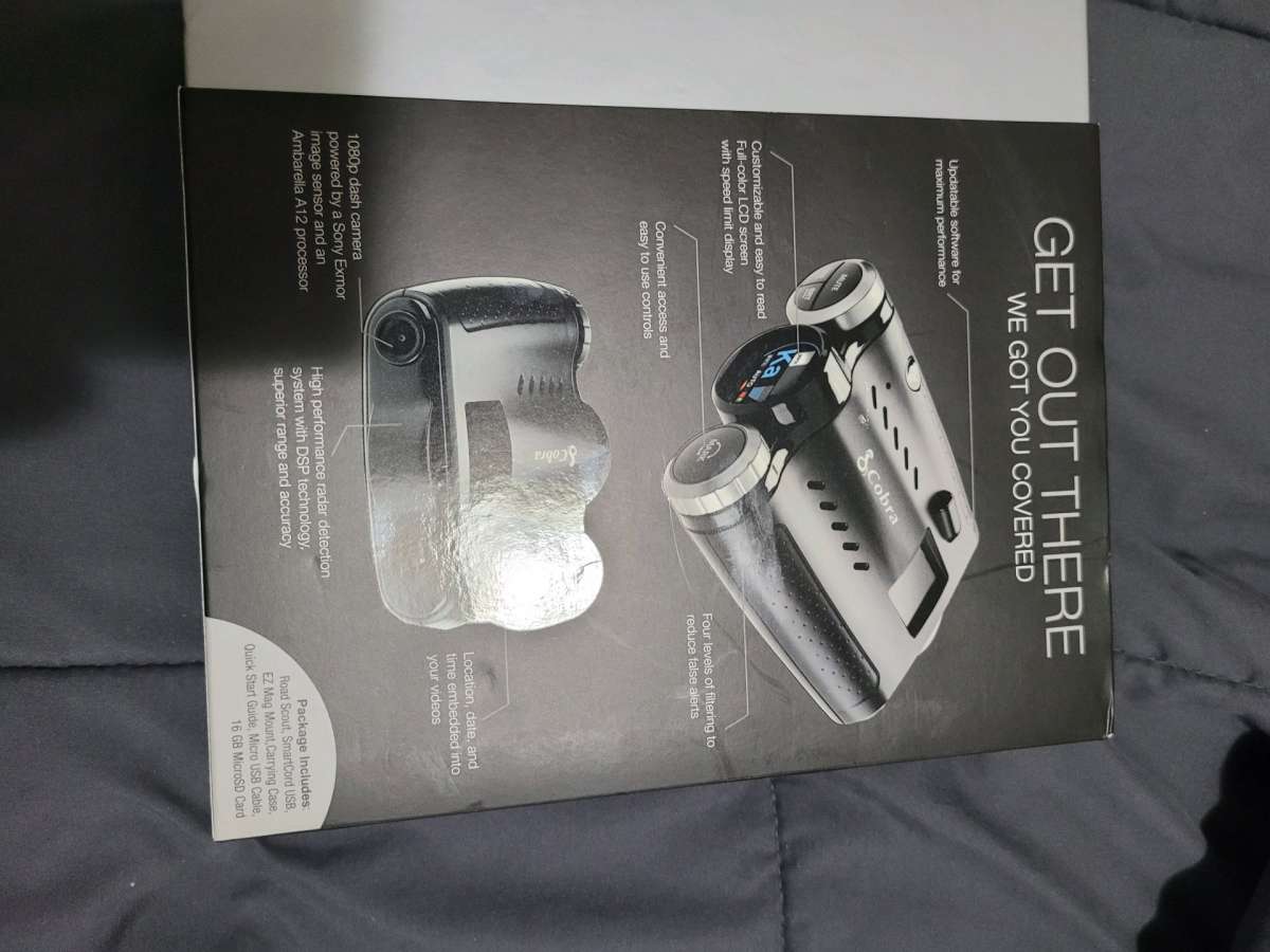 cobra  road scout radar detector and dash camera
