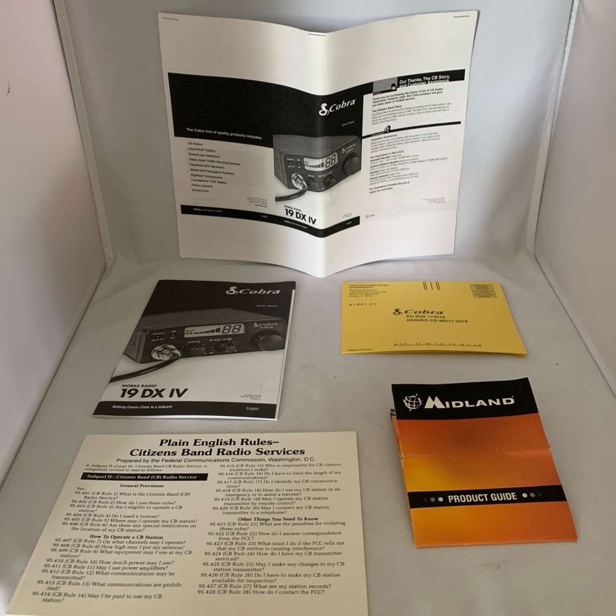 Cobra 19 40 Channel CB RadioPowerSupplyAntenna OB see detail