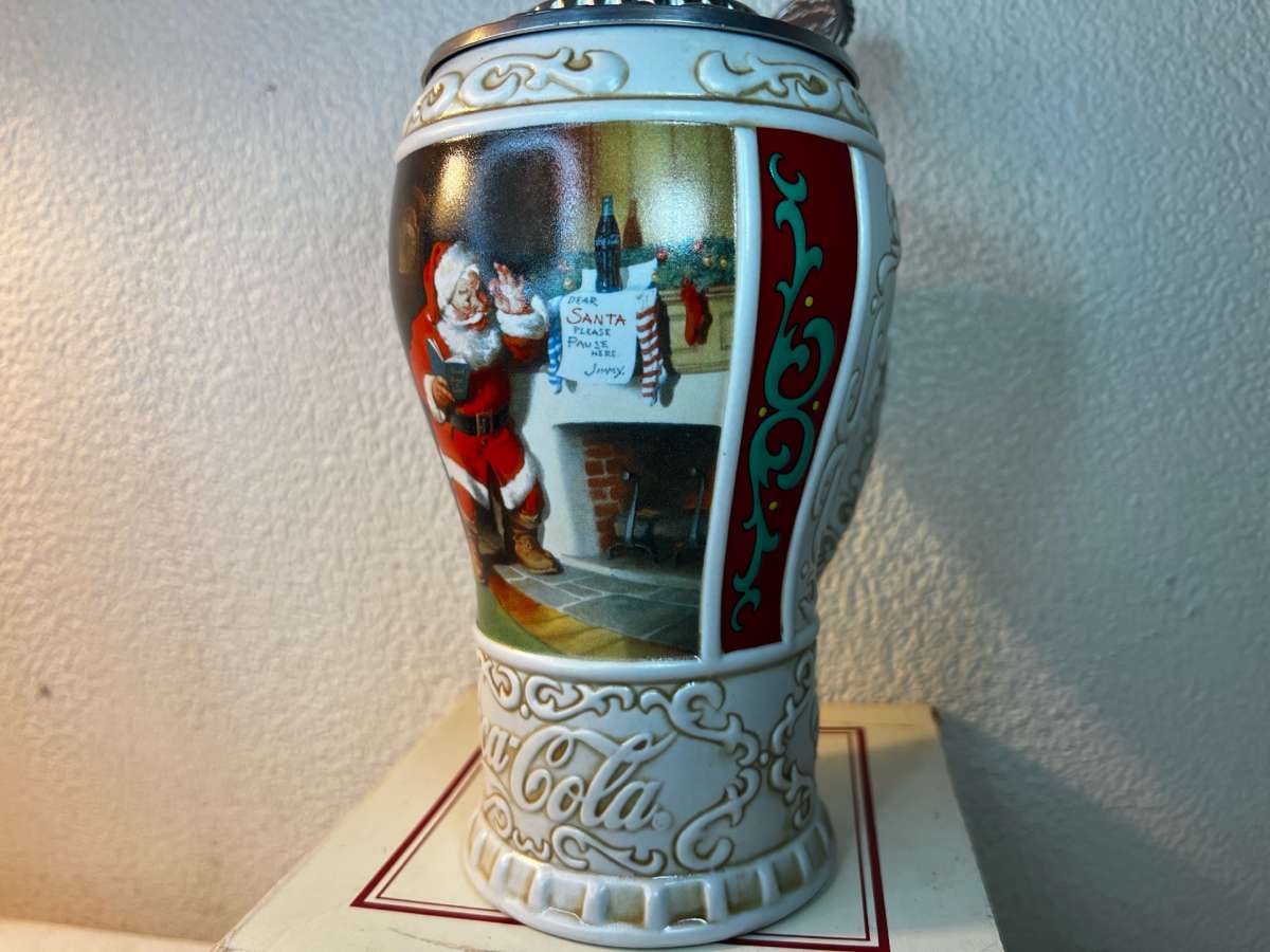 collectible Santa Coca Cola mug