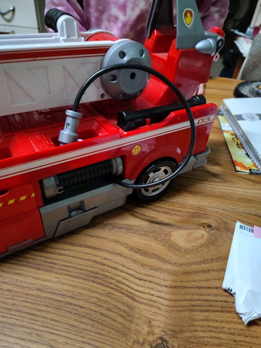 set of 3 fire engines 3 separate fire trucks movable parts n