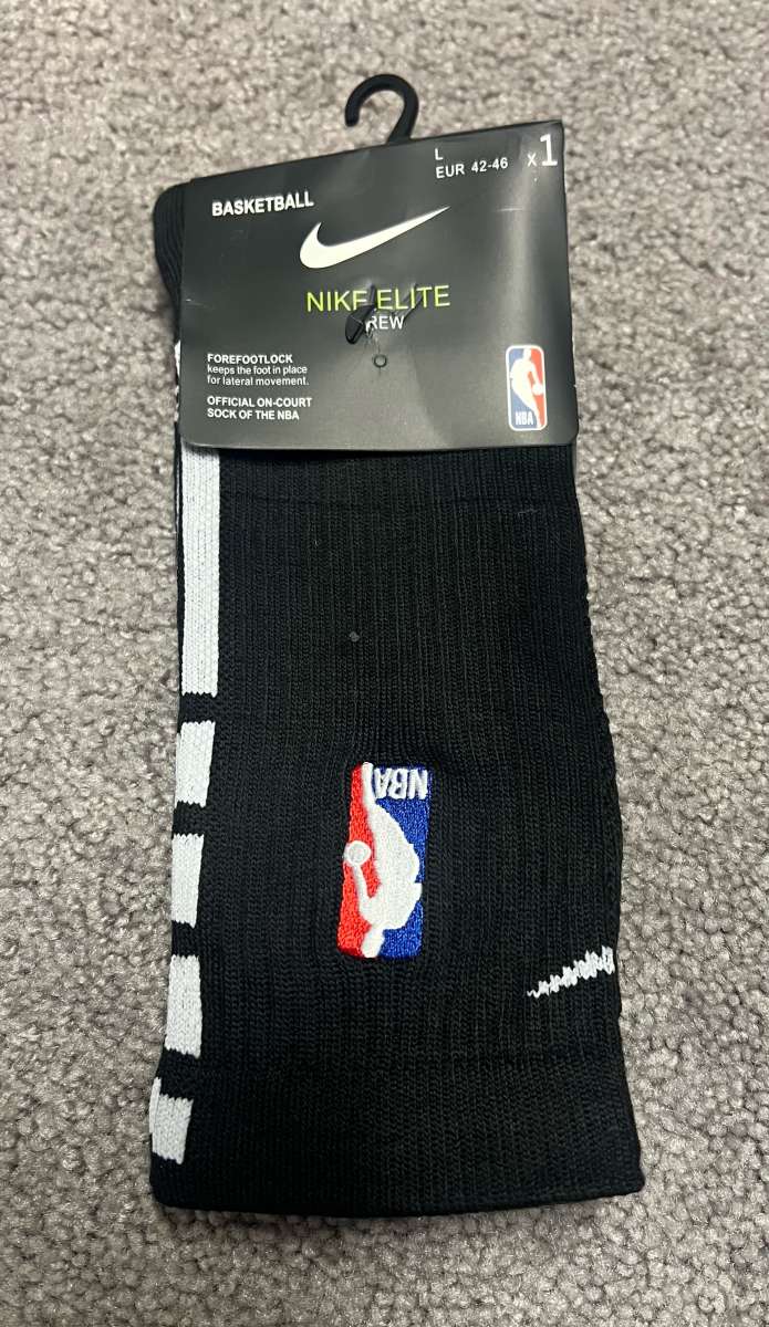 3 Nike Elite DriFit NBA Crew Socks Mens Large