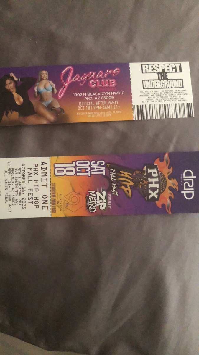 Phx hip hop festival tickets