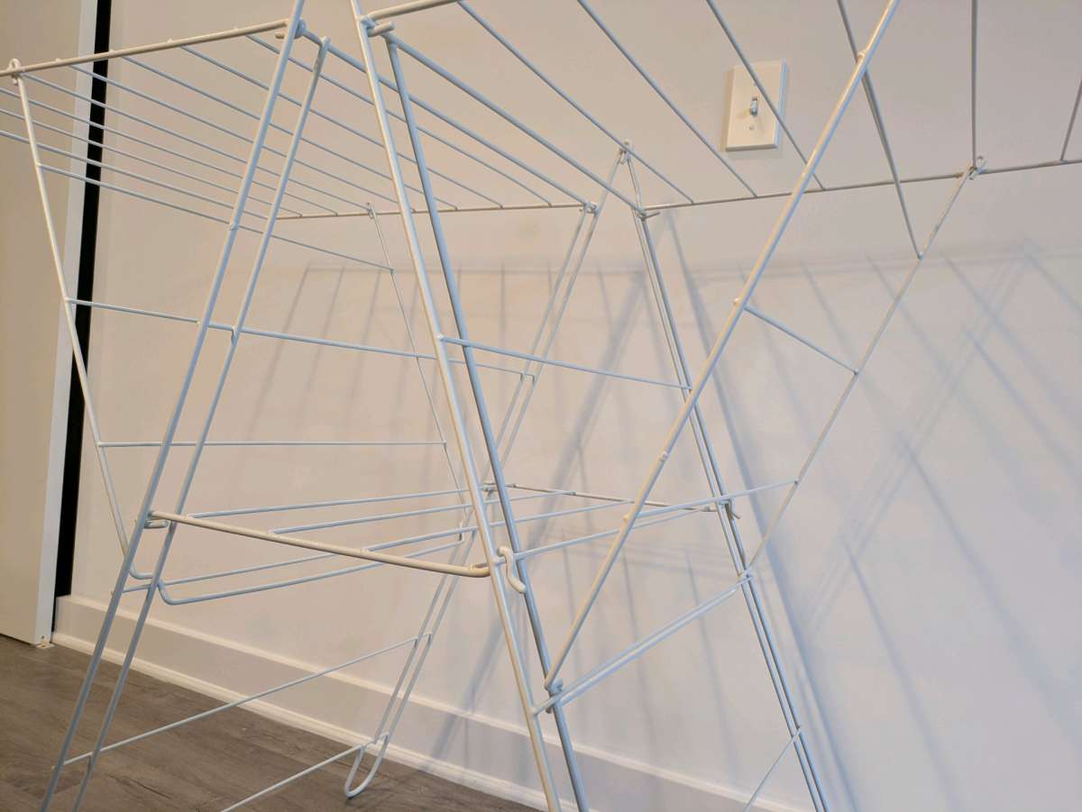 IKEA FROST White Foldable Clothes Drying Rack