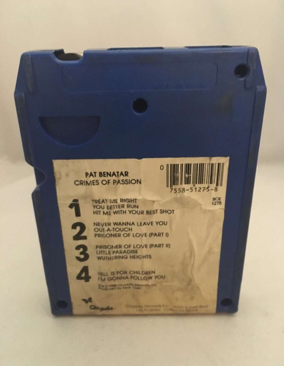 Crimes of Passion Pat Benatar 8 Track used see details below