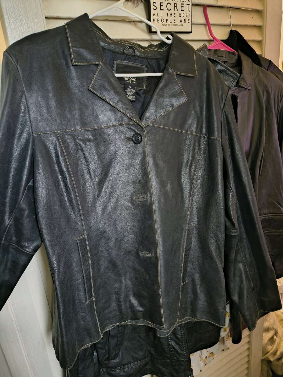 two different leather coats brand new