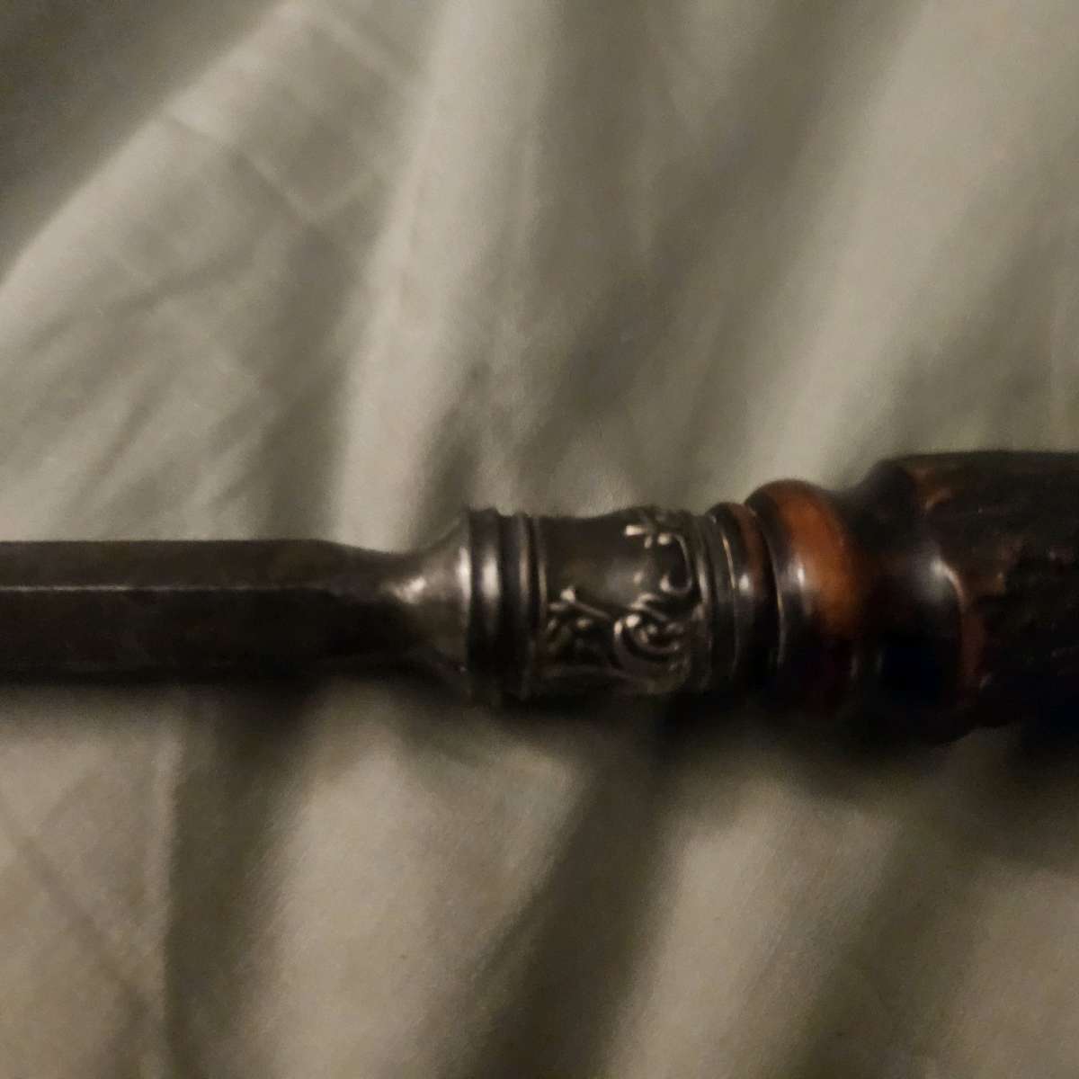 long antler handled sharpener