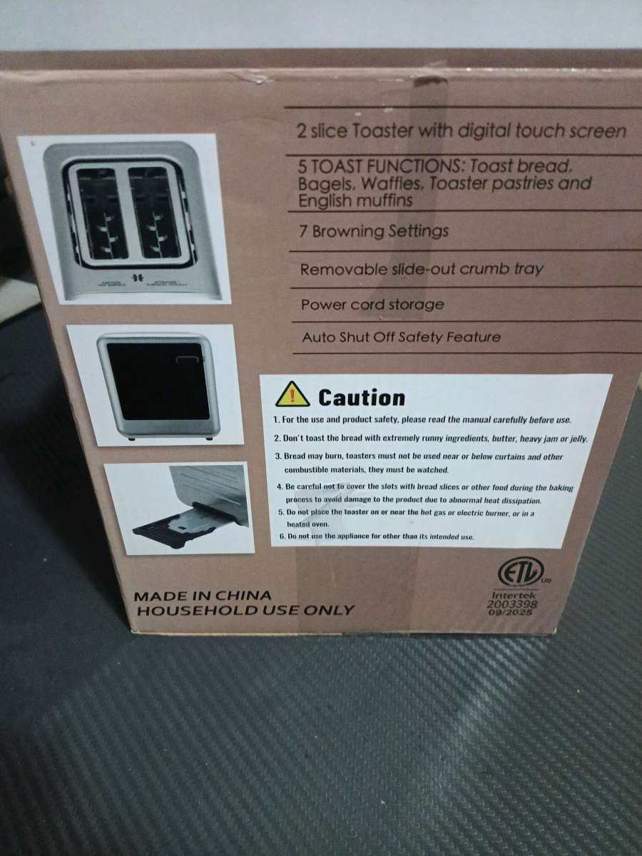 Smart Toaster Digital Touch Screen Toaster