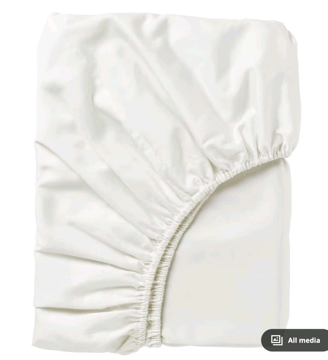 2 IKEA NATTJASMIN White Queen Fitted Sheets