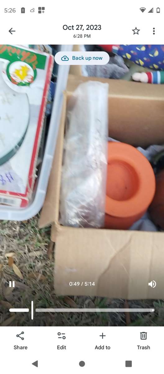 a whole tote full of Halloween and fall  items