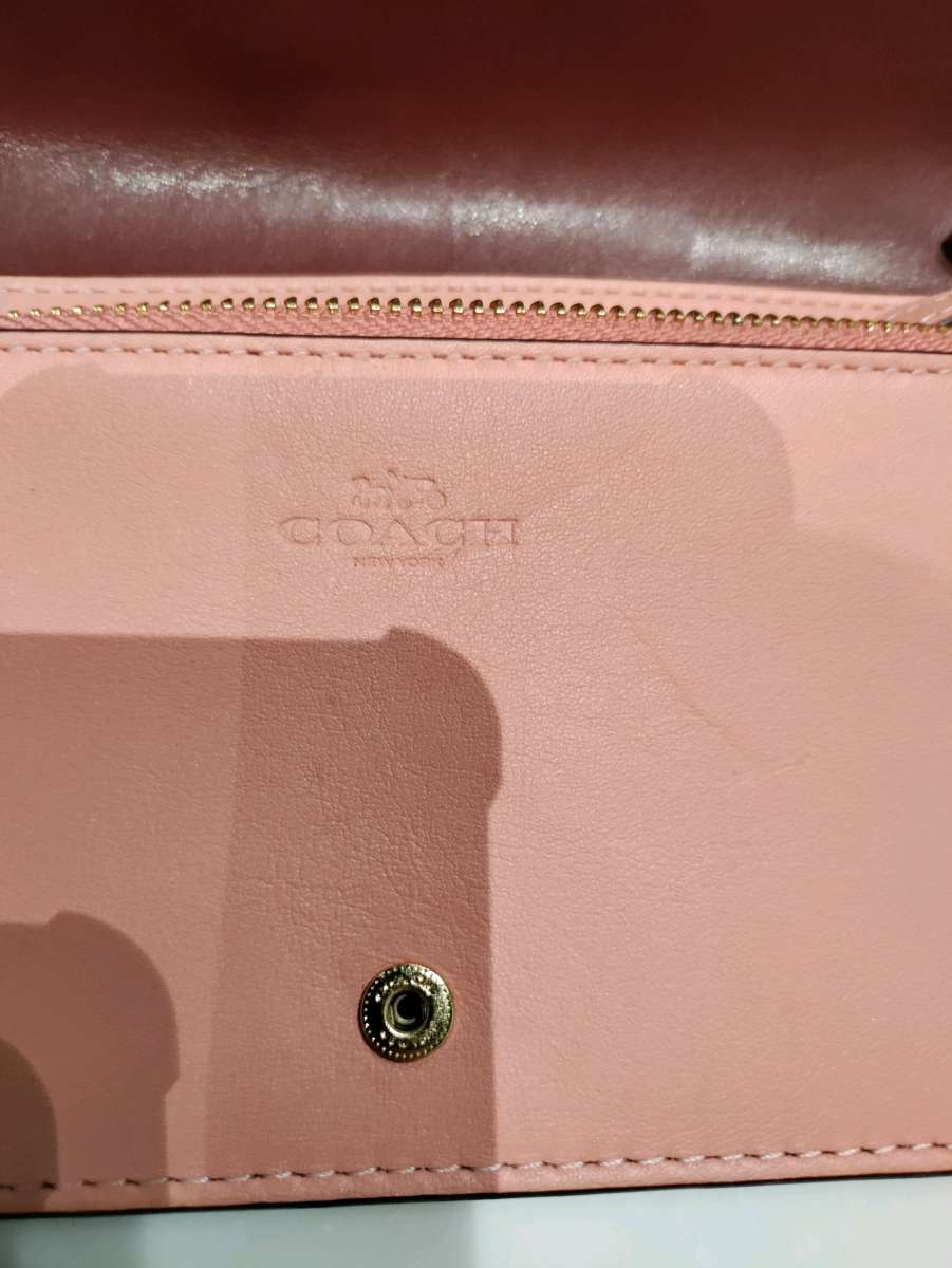 Coach Crossbody In Light Pink