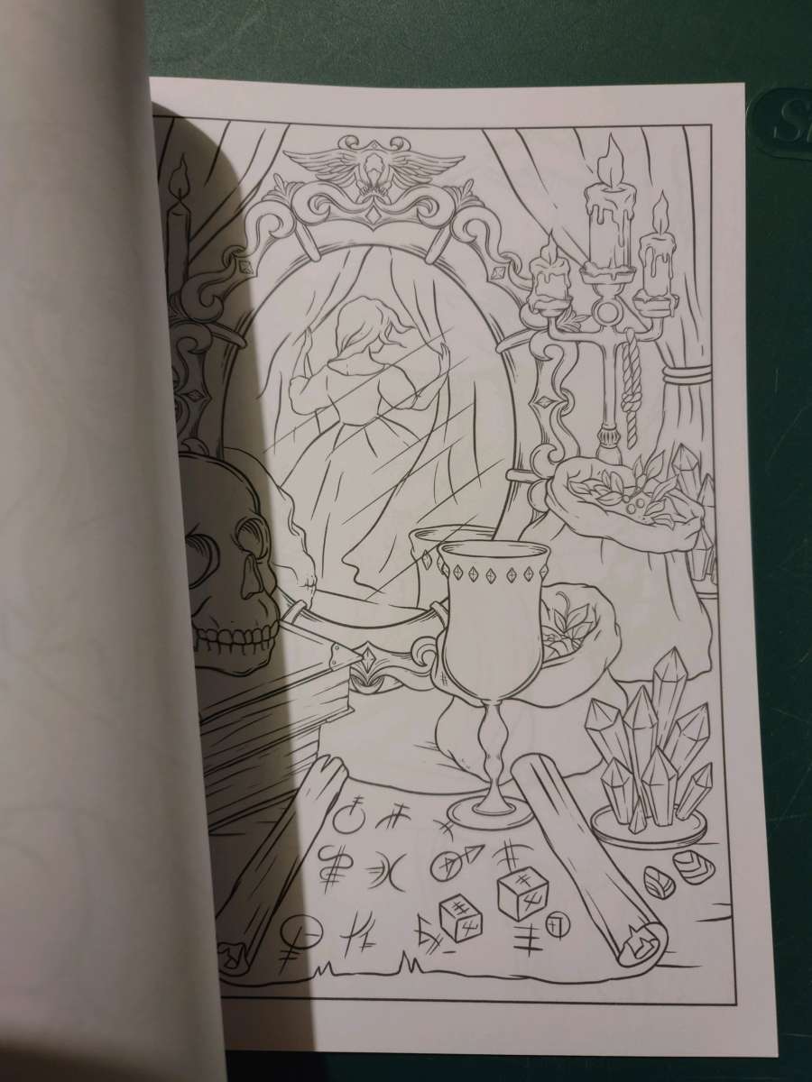 Witch coloring book