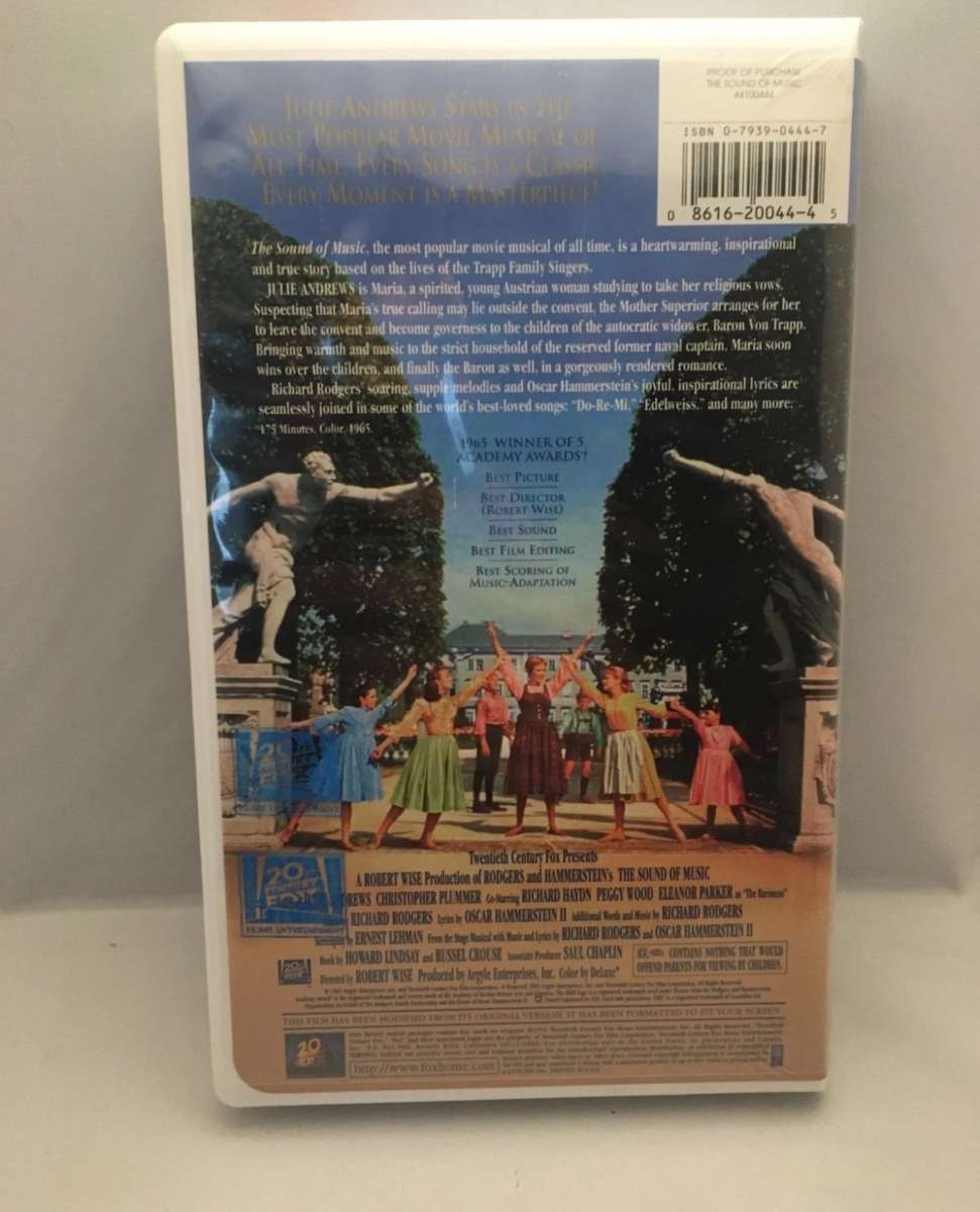 The Sound of Music VHS 1996 SEALED see description below for