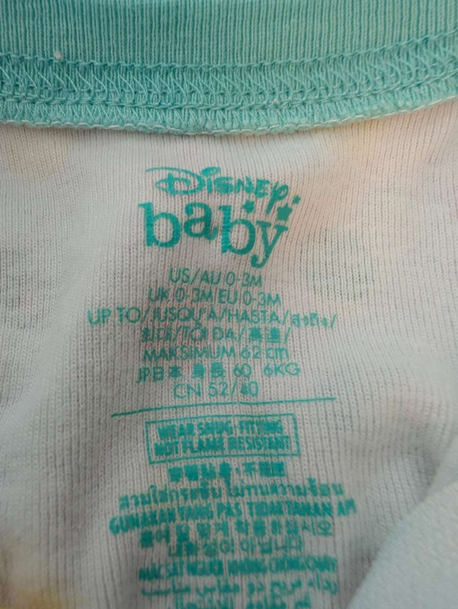 Disney baby sleepsuit with feet